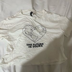 future is yours earth crop top
